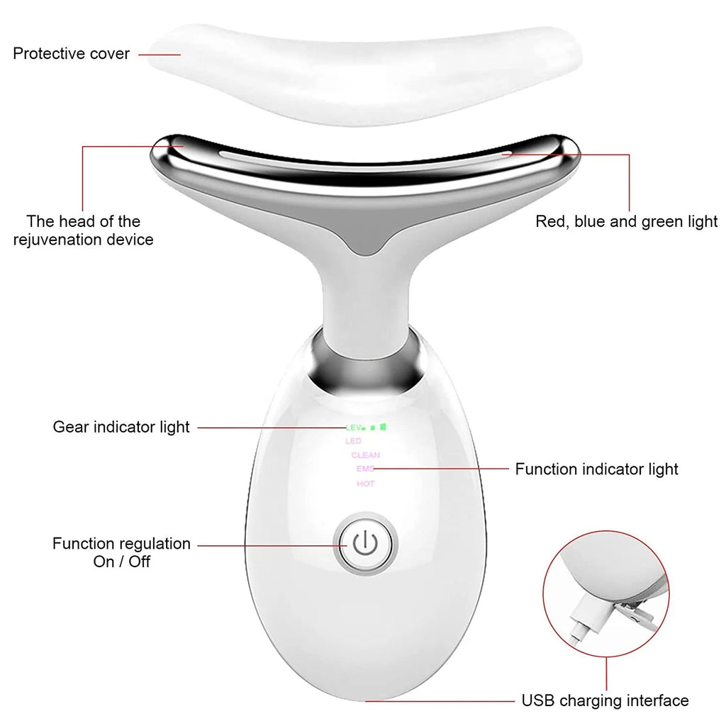 LED light Facial Massager - 7-in-1 Sculpting & Lifting Device